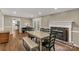 Traditional dining room with hardwood floors and fireplace at 605 Ottawa Dr, Rock Hill, SC 29732