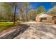 Long driveway leading to the home's brick and siding exterior at 605 Ottawa Dr, Rock Hill, SC 29732