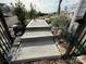 Concrete steps with stone borders lead to a cozy outdoor area at 6499 Gopher Rd, Lancaster, SC 29720