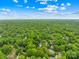 Scenic aerial view of property surrounded by mature trees, near Uptown Charlotte at 6744 Wheeler Dr, Charlotte, NC 28211