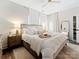 Inviting primary bedroom featuring neutral decor, lots of pillows, and natural light at 7324 Swans Run Rd, Charlotte, NC 28226