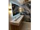 This bathroom features a modern vanity, fixtures, mirror, and designer tile at 815 21St Avenue Nw Dr, Hickory, NC 28601