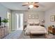 Beautiful main bedroom with a well-decorated bed, carpet flooring, and neutral colors at 904 Sunbeam Dr, Lincolnton, NC 28092
