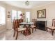 Bright dining room with marble floors and elegant furniture at 1022 Kenilworth Nw Ct, Concord, NC 28027