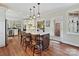 Bright and modern kitchen with stainless steel appliances and center island at 2313 Beechwood Dr, Waxhaw, NC 28173