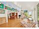 Open living space with hardwood floors, multiple seating areas, and large windows offering scenic views of the outdoors at 252 Stamey Farm Rd, Statesville, NC 28677