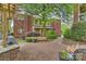 Exterior view of a well-maintained building with brick facade and a courtyard at 2934 Selwyn Ave, Charlotte, NC 28209