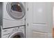 Convenient laundry area with stacked washer and dryer units at 2934 Selwyn Ave, Charlotte, NC 28209