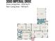 Detailed floor plan showcasing layout of 3000 Imperial Drive, including living spaces, bedrooms, kitchen, and sunroom at 3000 Imperial Dr, Gastonia, NC 28054