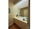 Bright bathroom features a skylight, large mirror, and traditional vanity with ample storage space at 3011 Lakewood Edge Dr, Charlotte, NC 28269