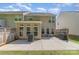 Townhome backyard features a concrete patio with a grill and seating at 3248 Park South Station Blvd, Charlotte, NC 28210
