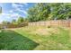 Spacious backyard with a wooden fence, offering privacy and room for outdoor activities at 3882 Shasta Cir, Clover, SC 29710
