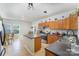Spacious kitchen with an island, stainless steel appliances, and plenty of counter space at 3882 Shasta Cir, Clover, SC 29710