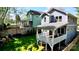 Beautiful backyard featuring a spacious deck and manicured lawn, perfect for outdoor enjoyment at 420 Solomon St, Charlotte, NC 28216