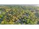 A high aerial shows a neighborhood nestled among green, leafy trees, surrounded by lakes at 6005 Lanai Ln, Tega Cay, SC 29708
