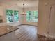 Dining area with a modern light fixture and lots of natural light at 833 Arlington Ave, Rock Hill, SC 29730
