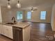 Updated kitchen with a peninsula, stainless appliances and open floorplan at 833 Arlington Ave, Rock Hill, SC 29730