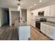 Modern kitchen with white cabinets, stainless steel appliances, and granite counters at 833 Arlington Ave, Rock Hill, SC 29730