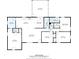 Detailed floorplan showcasing the layout of the home, including the kitchen, bedrooms, and living spaces at 908 Woodside Dr, Kings Mountain, NC 28086