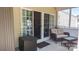 Relax on the screened porch with outdoor furniture, and enjoy the breeze through the screens at 9319 Kestral Ridge Dr, Charlotte, NC 28269
