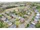 Beautiful aerial shot of the neighborhood with mature trees and well-maintained homes at 11204 Arlen Park Dr at 11204 Arlen Park Dr, Huntersville, NC 28078