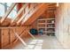 Spacious attic with exposed beams offers ample storage or expansion potential at 11204 Arlen Park Dr, Huntersville, NC 28078