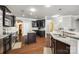 Modern kitchen featuring granite countertops, stainless steel appliances, and a functional island at 1129 Black Walnut Rd, Clover, SC 29710