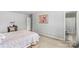 This bedroom features neutral walls, carpet, and standard closet at 120 Vermillion Loop, Statesville, NC 28625