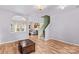 Spacious living room with hardwood floors and view to kitchen at 120 Vermillion Loop, Statesville, NC 28625