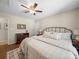 Bedroom showcases wooden floors, decor, and natural lighting at 20132 Tailwind Ln, Cornelius, NC 28031