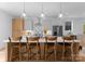 Beautiful kitchen island featuring a white countertop and stylish seating at 215 Keswick Ave, Charlotte, NC 28206