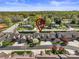 Aerial view of townhomes with mature trees and beautifully landscaped front yards at 489 26Th Ne Ave # C, Hickory, NC 28601