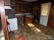 Kitchen with retro cabinets and appliances, showcasing a functional space ready for modernization at 543 Queens Rd, Gastonia, NC 28052