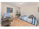 Neutral bedroom with carpeted flooring and a comfortable bed at 6010 Hawk View Rd, Waxhaw, NC 28173