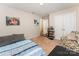 Bedroom with carpeted flooring and a large double door closet at 6010 Hawk View Rd, Waxhaw, NC 28173