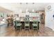 Spacious kitchen features an island with seating, granite countertops, and stainless steel appliances at 6010 Hawk View Rd, Waxhaw, NC 28173