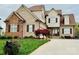 Inviting home with a well-maintained lawn, a curved driveway, and a beautiful front door entrance at 641 Weyburn Nw Dr, Concord, NC 28027