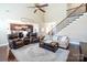 Spacious living room with high ceilings, hardwood floors, and an open layout at 641 Weyburn Nw Dr, Concord, NC 28027