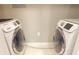 Clean laundry room showcasing modern Samsung washer and dryer units at 718 W Trade St # 808, Charlotte, NC 28202