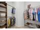 Spacious walk-in closet featuring ample storage space and organized shelving for clothes and shoes at 7268 Kiskadee Dr, Denver, NC 28037