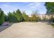 Spacious paved parking area surrounded by mature trees and landscaping at 7944 Park Rd, Charlotte, NC 28210