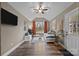 Charming bedroom with vaulted ceiling, ceiling fan, and cozy daybed at 813 Deer Path Pl, Mooresville, NC 28115