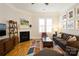 Cozy living room with fireplace, comfortable seating, and stylish decor for relaxation at 9514 Wheatfield Rd, Charlotte, NC 28277