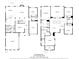 Detailed floor plan showcasing the layout of this home's bedrooms, kitchen, living spaces and garage at 9878 Verdun Ct, Fort Mill, SC 29707