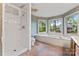 Bathroom featuring a standalone shower and soaking tub under bright windows at 109 Windmill Rd, Salisbury, NC 28147