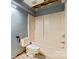 Incomplete bathroom renovation with missing drywall, toilet, and a tub at 109 Windmill Rd, Salisbury, NC 28147