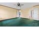 Open bedroom with two entryways and overhead fan at 109 Windmill Rd, Salisbury, NC 28147