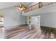 Open living area with hardwood floors and high ceiling at 109 Windmill Rd, Salisbury, NC 28147