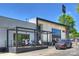 Modern CAVA restaurant exterior showcasing outdoor patio seating and stylish architectural design at 1105 Reece Rd, Charlotte, NC 28209