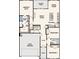 Floor plan showcasing the layout of the home, including the owner's suite, bedrooms, great room, and garage at 1125 Hallman Branch Ln, Lincolnton, NC 28092